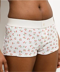 Hesperus Cherry Red & Cream Boyshort Underwear