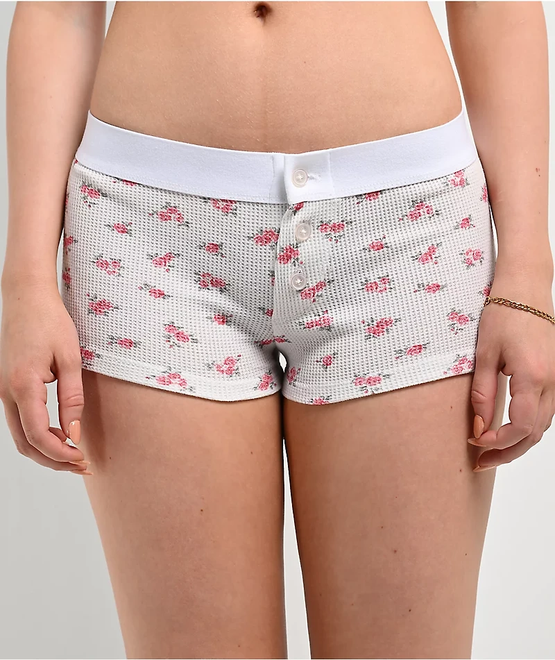 Hesperus Floral Print Thermal Boyshort Underwear