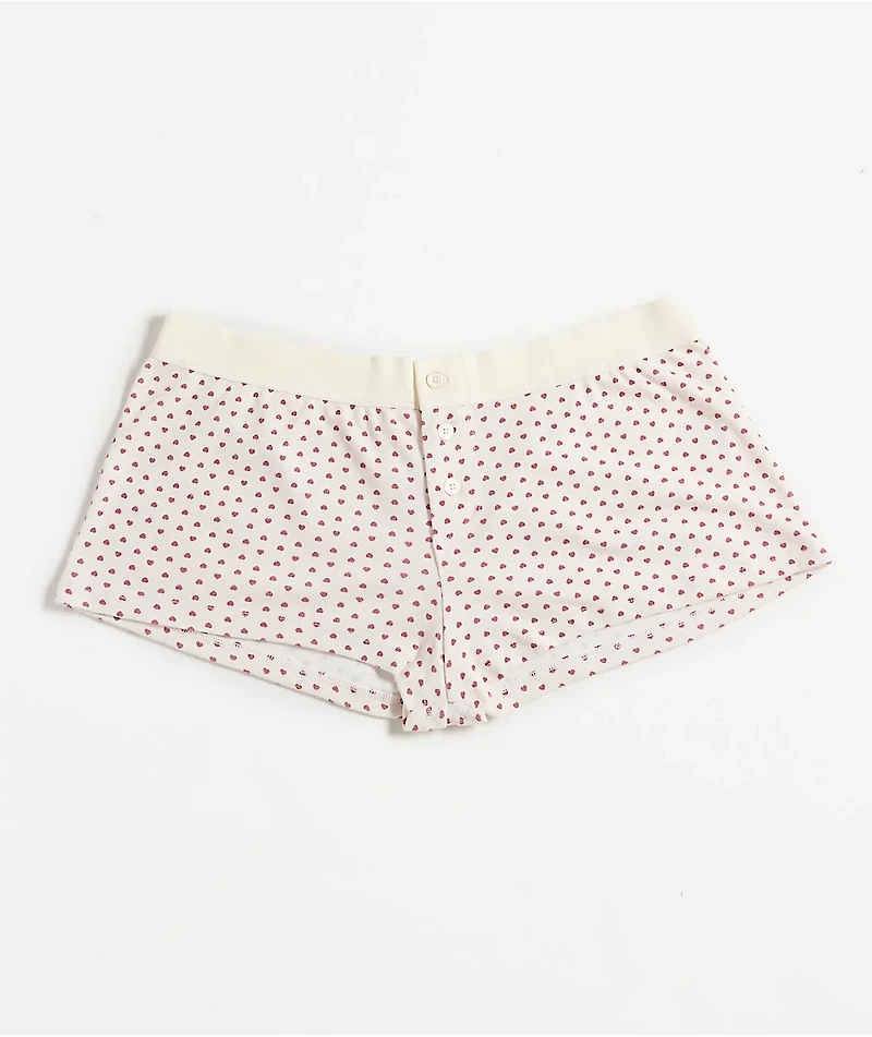Hesperus Heart White Boxer Shorts