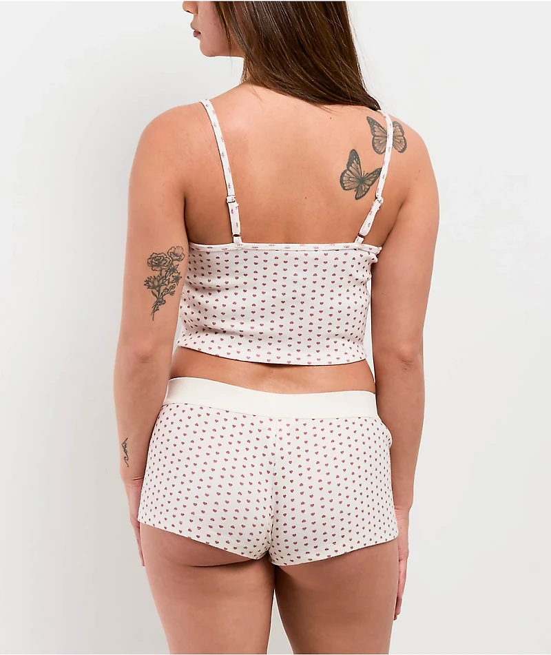 Hesperus Heart White Boxer Shorts