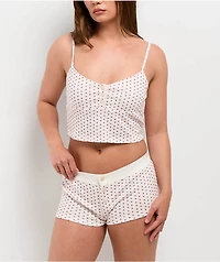 Hesperus Heart White Boyshort Underwear