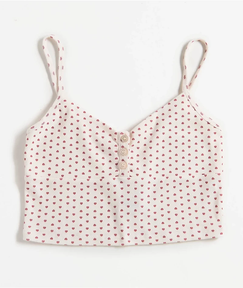Hesperus Heart White Bralette