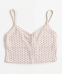 Hesperus Heart White Bralette