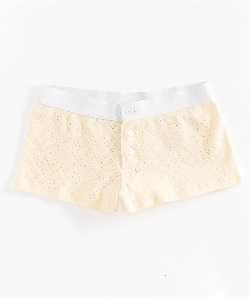 Hesperus Natural Pointelle Boyshort Underwear