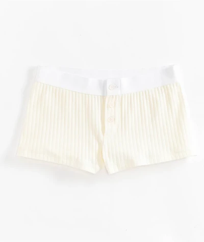 Hesperus Natural Ribbed Boyshort Underwear