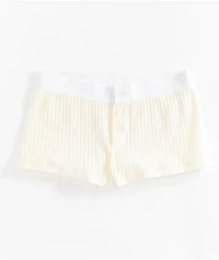 Hesperus Natural Ribbed Boyshort Underwear