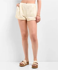 Hesperus Natural Textured Woven Shorts
