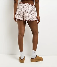 Hesperus Strawberry Red & Cream Lounge Shorts