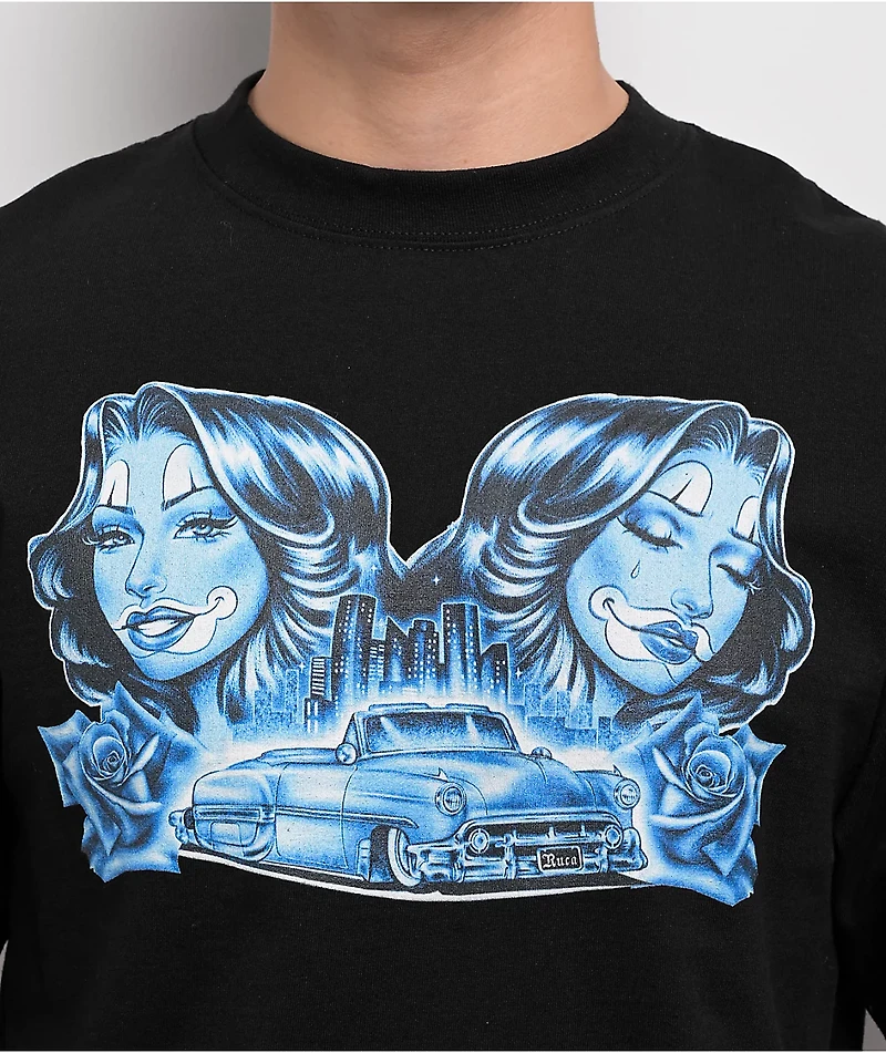 Hey Ruca City Blues Black T-Shirt