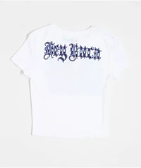Hey Ruca City Blues White Crop T-Shirt