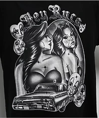 Hey Ruca Mirror Mirror Black T-Shirt