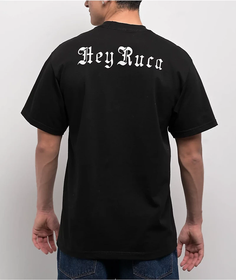 Hey Ruca Slide Through Black T-Shirt