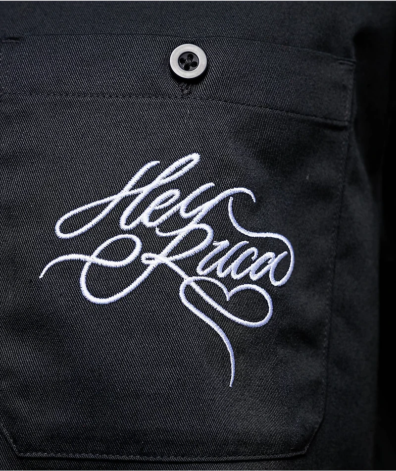Hey Ruca Vivir Con Safos Black Work Shirt
