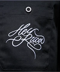 Hey Ruca Vivir Con Safos Black Work Shirt