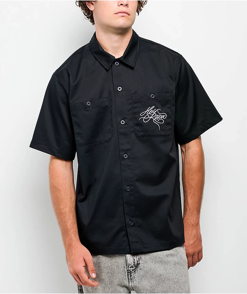 Hey Ruca Vivir Con Safos Black Work Shirt
