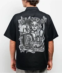 Hey Ruca Vivir Con Safos Black Work Shirt
