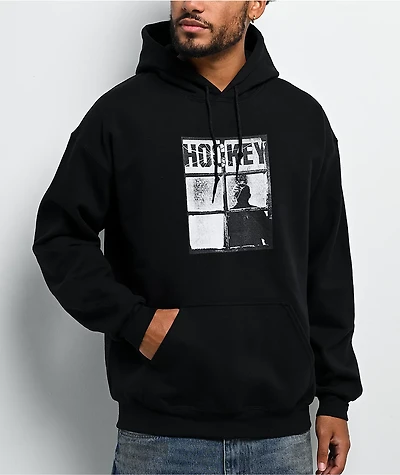 Hockey Temporary Site Black Hoodie