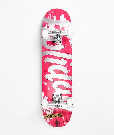 Holiday Revenge Pink Tie Dye 7.25" Skateboard Complete