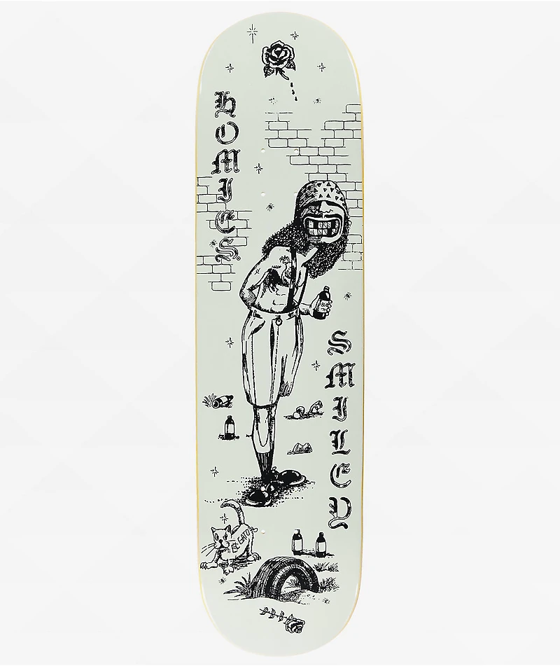 Homies x Pizza Smile Doodle 8.25" Skateboard Deck