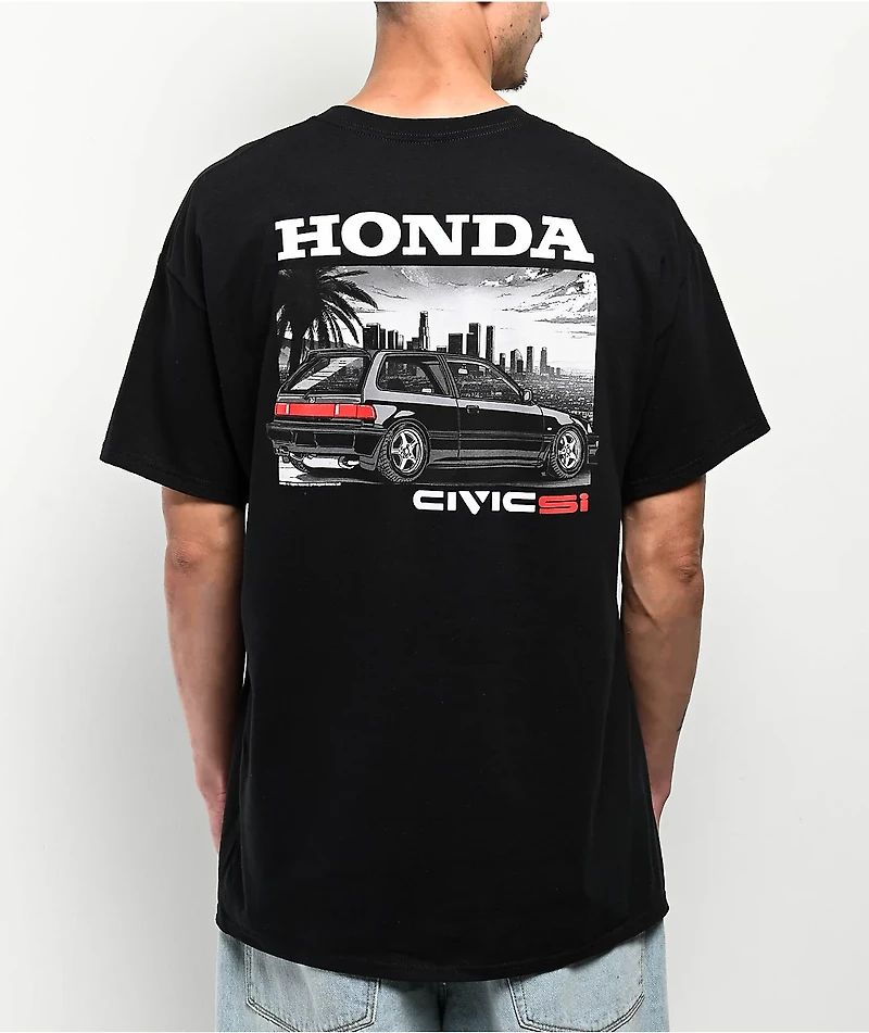 Honda 1990 Civic EF Black T-Shirt