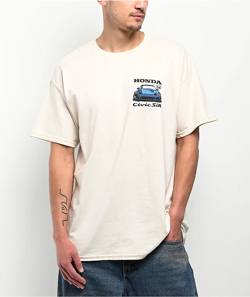 Honda 1995 Civic SiR-II EG Tan T-Shirt