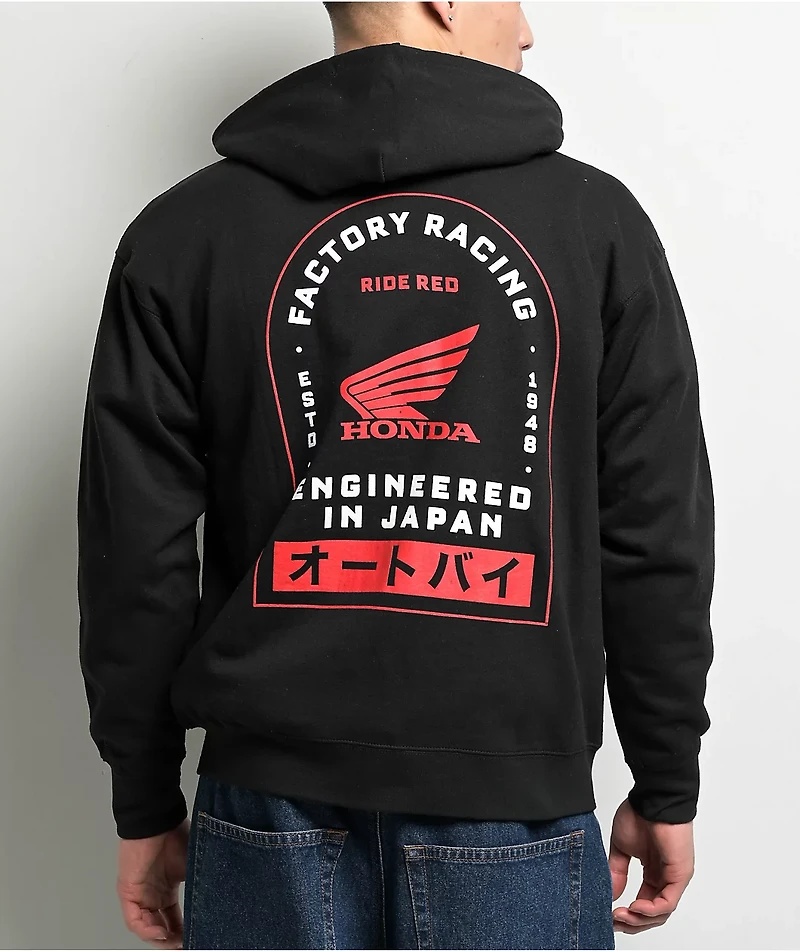 Honda Badger Black Zip Hoodie