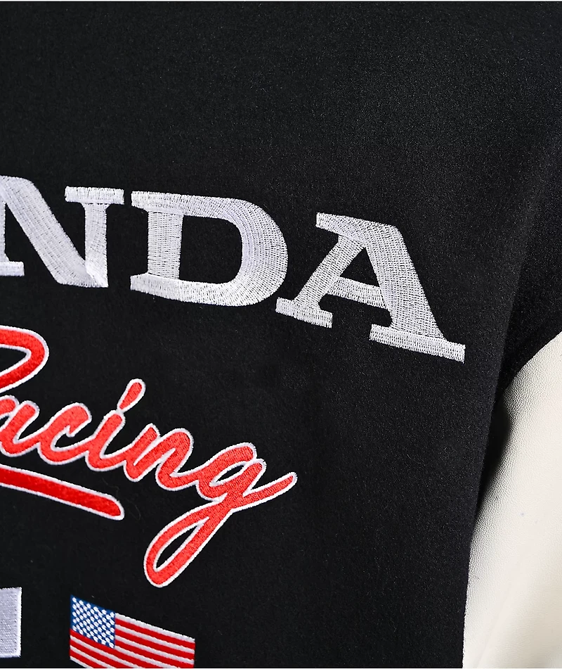 Honda Breed Navy & White Varsity Jacket