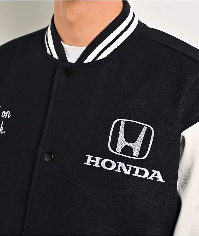 Honda Breed Navy & White Varsity Jacket
