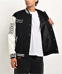 Honda Breed Navy & White Varsity Jacket