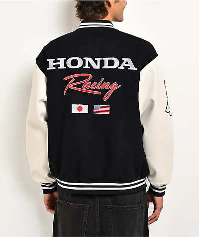 Honda Breed Navy & White Varsity Jacket