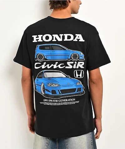 Honda Civic SiR Black T-Shirt