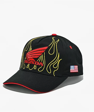 Honda Daytona Black Snapback Hat