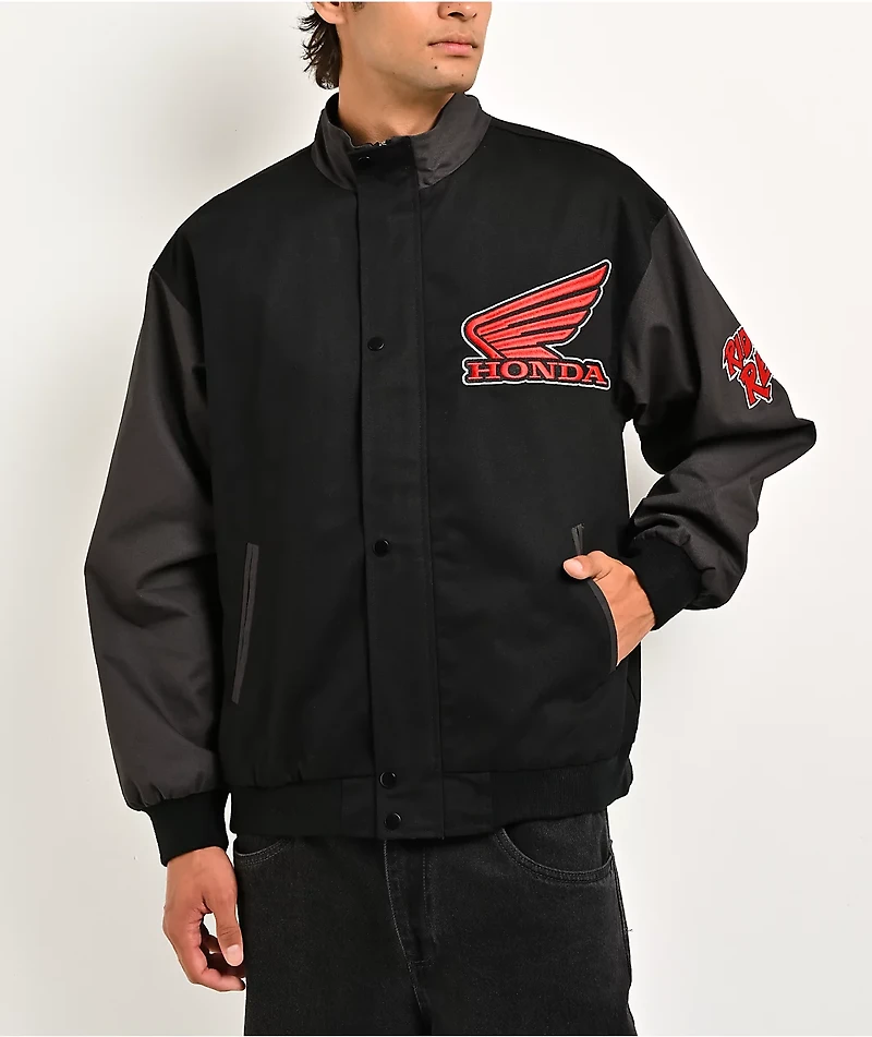 Honda Precision Black & Grey Racing Jacket