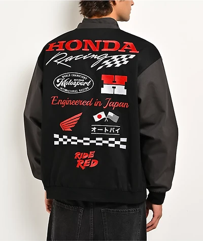 Honda Precision Black & Grey Racing Jacket