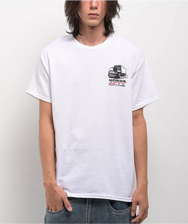 Honda Real Time 4WD White T-Shirt