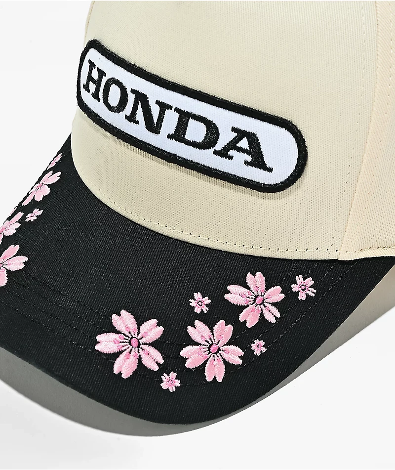 Honda Sakura Natural & Black Snapback Hat