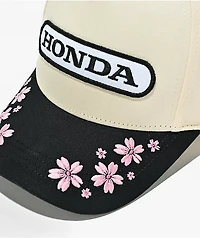 Honda Sakura Natural & Black Snapback Hat