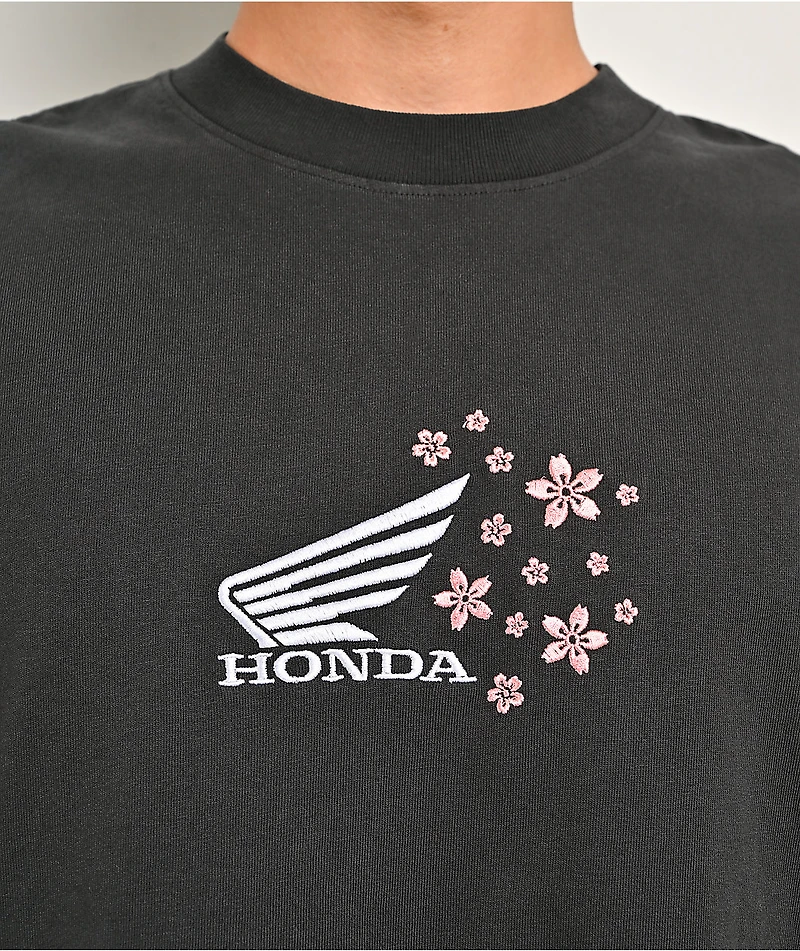 Honda Sakura Wing Charcoal T-Shirt