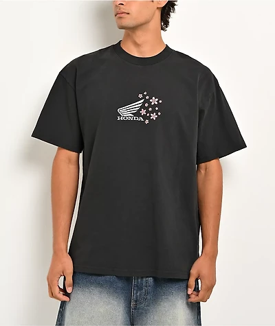 Honda Sakura Wing Charcoal T-Shirt