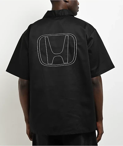 Honda Type R Black Quarter Zip Work Shirt