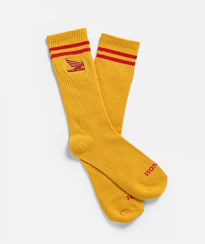 Honda Vantage Yellow & Red Crew Socks