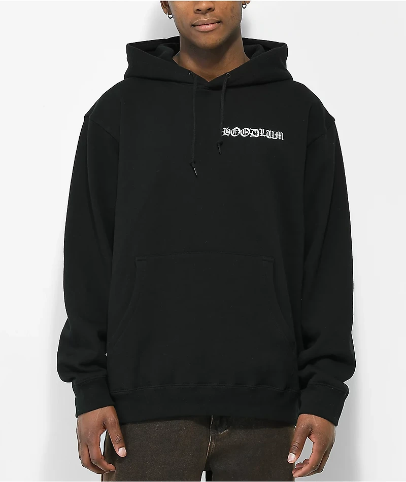 Hoodlum by Darby Allin Spine Black Hoodie