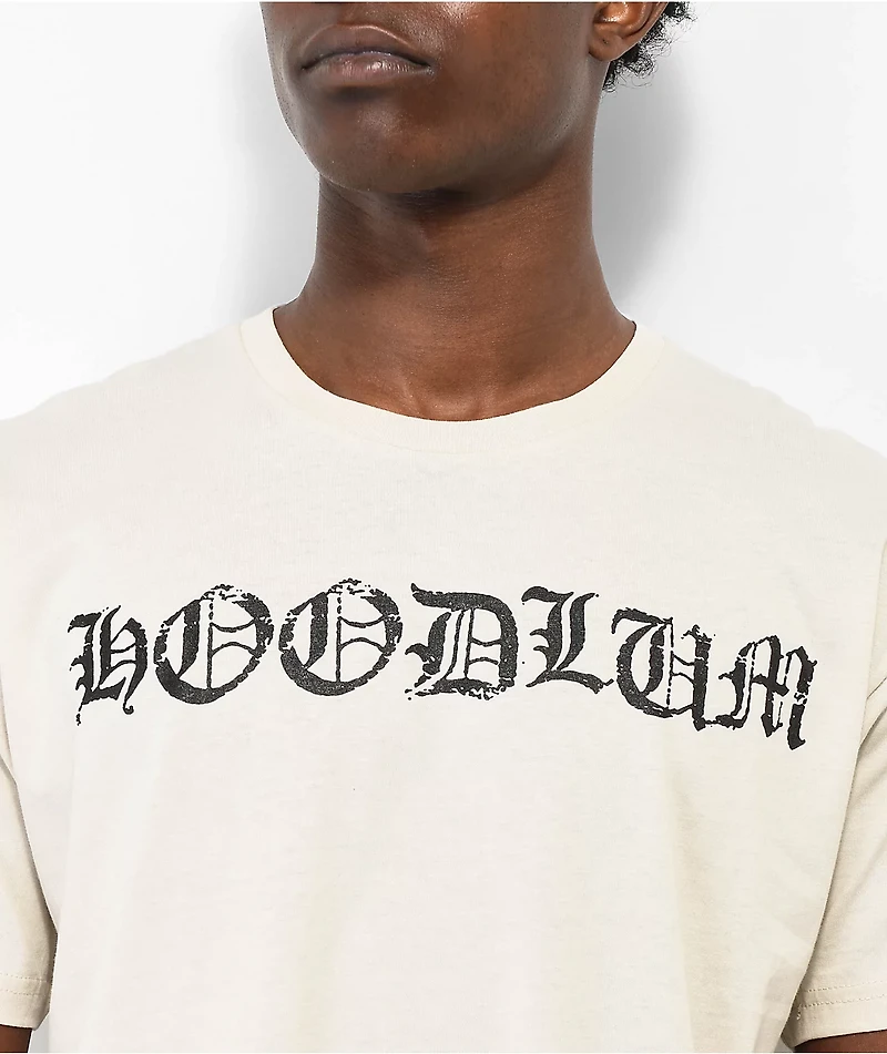 Hoodlum by Darby Allin Tac Eyes Natural T-Shirt