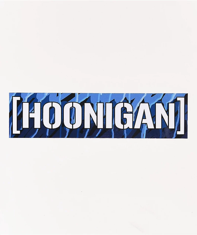 Hoonigan Censor Bar Blue Sticker