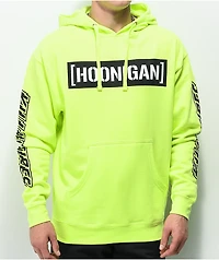Hoonigan Censor Bar Fluorescent Yellow Hoodie