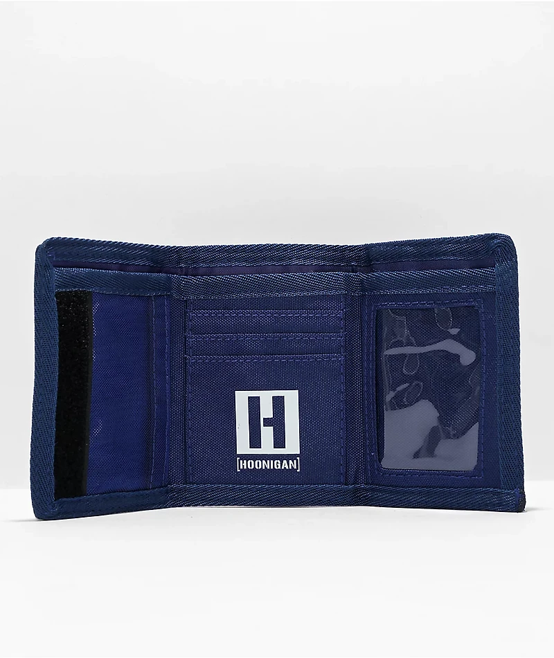 Hoonigan Dive Red, White & Blue Trifold Wallet