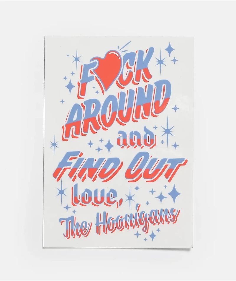 Hoonigan FAFO V2 Sticker