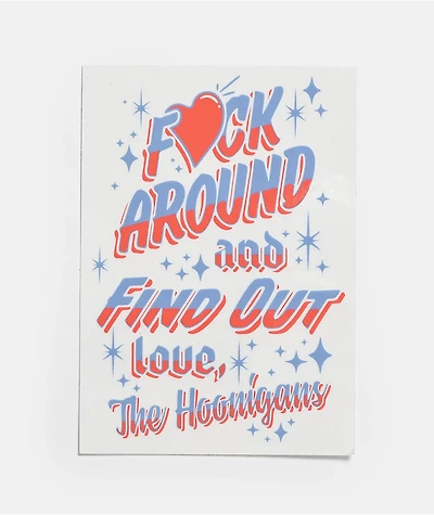 Hoonigan FAFO V2 Sticker