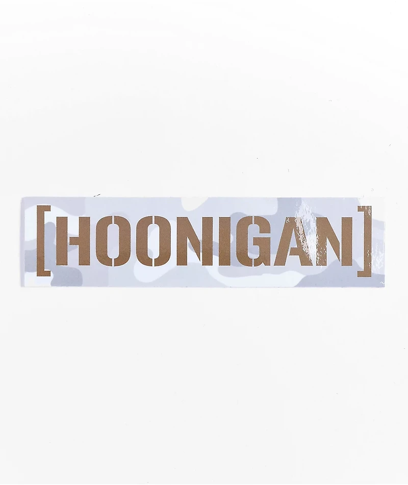 Hoonigan KB43CBar Snow Camo Sticker
