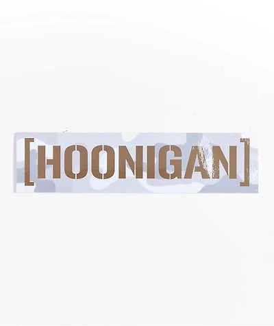 Hoonigan KB43CBar Snow Camo Sticker